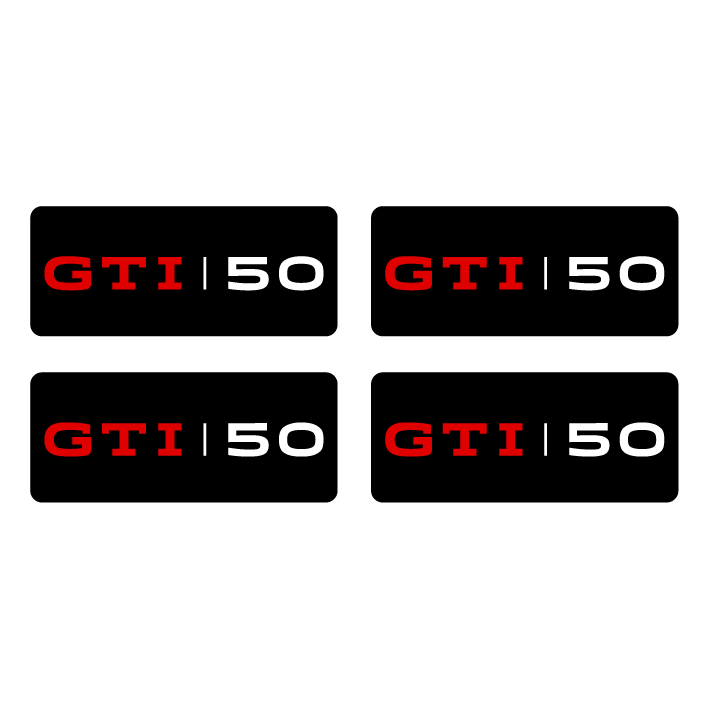 VW GTI 50 Edition Wheel Gel Set (rectangle)