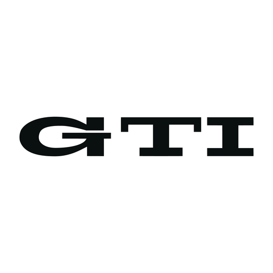 VW GTI" logo decal (Old Style)