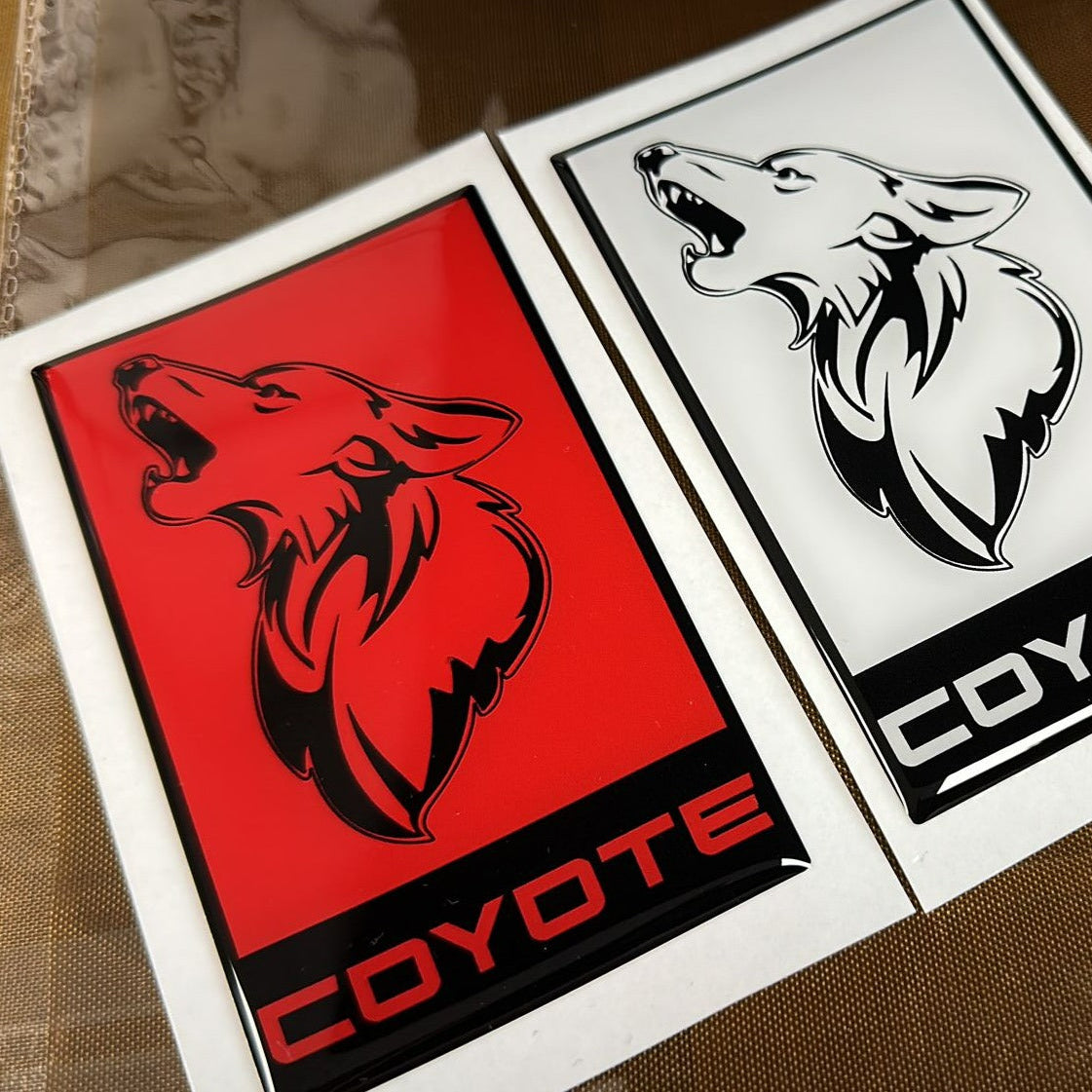 Mustang Coyote Grille Gel Badge