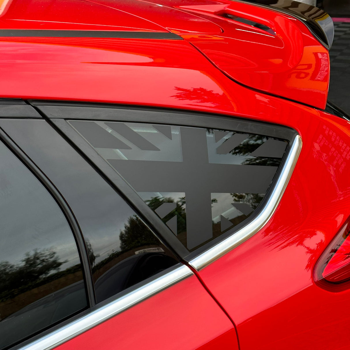 MK3 & 3.5 Focus Union Jack Rear Window Flag Decal Set (Pair ...