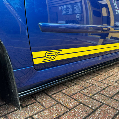 Mk6 Fiesta ST OEM Stripe Decal Set (ST logo at front both sides)