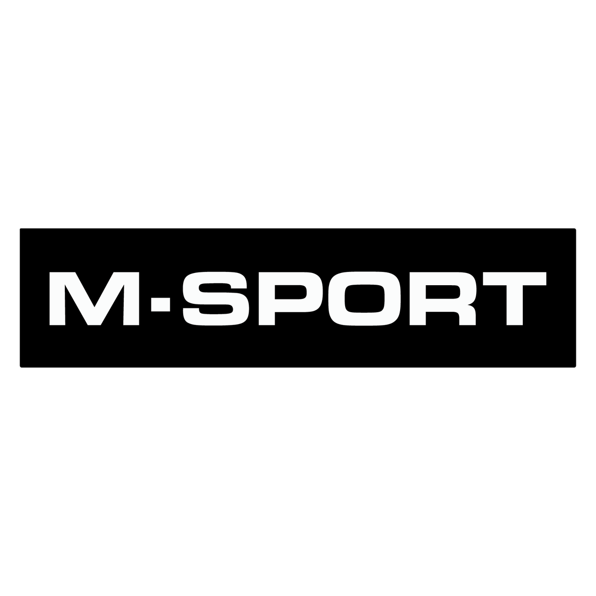 M-Sport Logo Self Adhesive Vinyl Stencil - Lower Grille