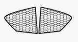MK4 / 4.5 Ford Focus Rear Quarter Window Panels - HEX Design (Multiple Choices)