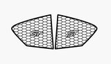 MK4 / 4.5 Ford Focus Rear Quarter Window Panels - HEX Design (Multiple Choices)