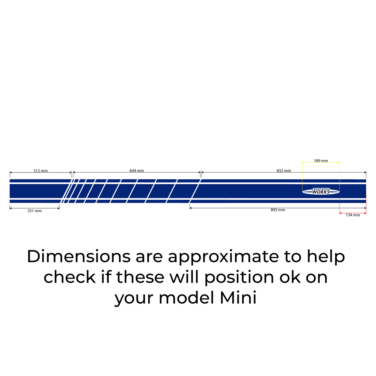 Universal Mini JCW Side Stripes