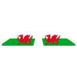 Shark Fin Aerial Flag Decal Sticker - Set of 2 - Sun Strips