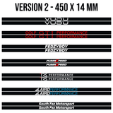 License Plate Holder Bottom Sticker / Decal (Pair)