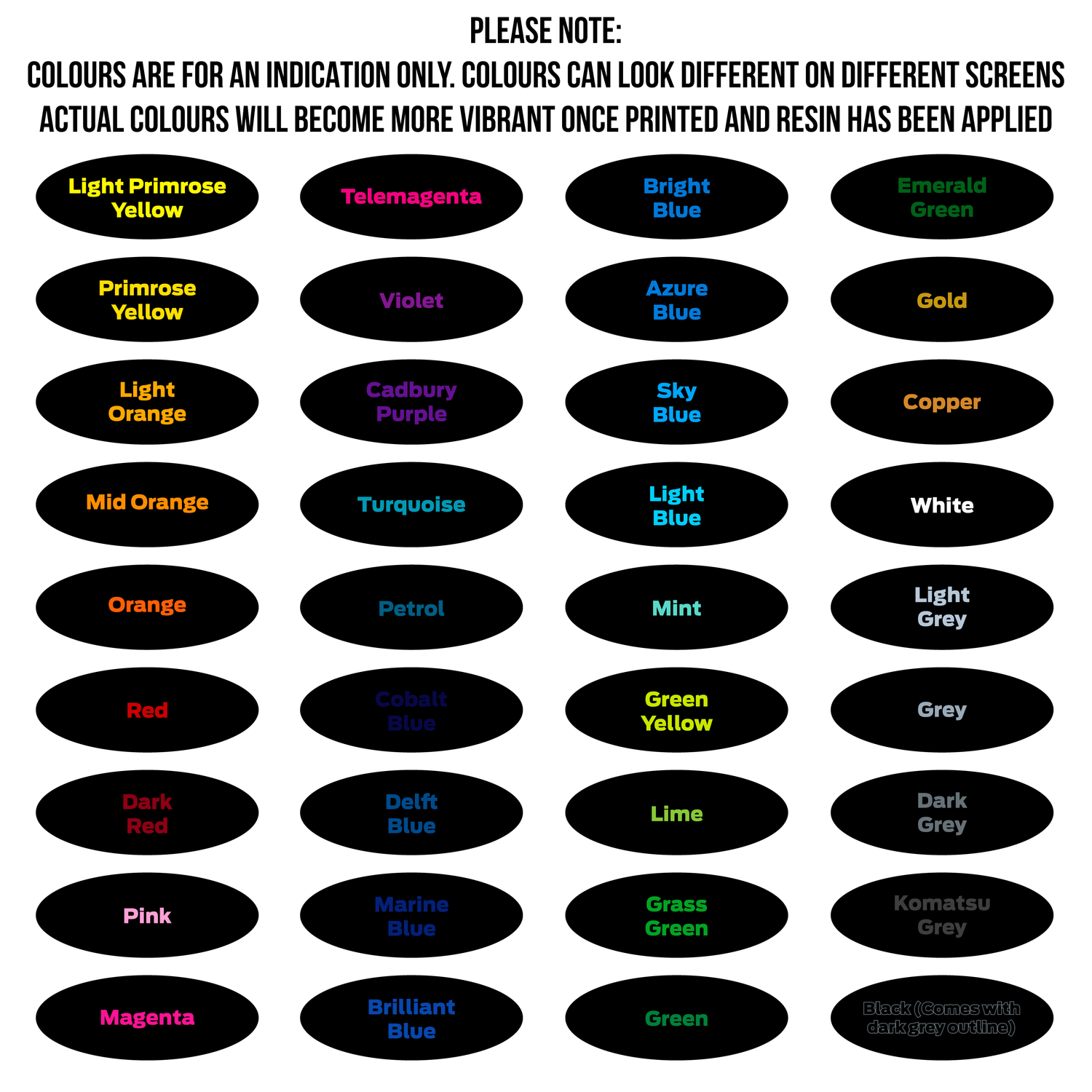 "Oval" Gel Badge Overlays - Mk1 Kuga