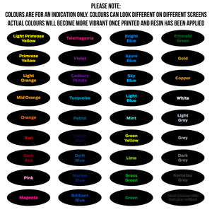 "Oval" Gel Badge Overlays - Mk2.5 Puma GEN E ONLY