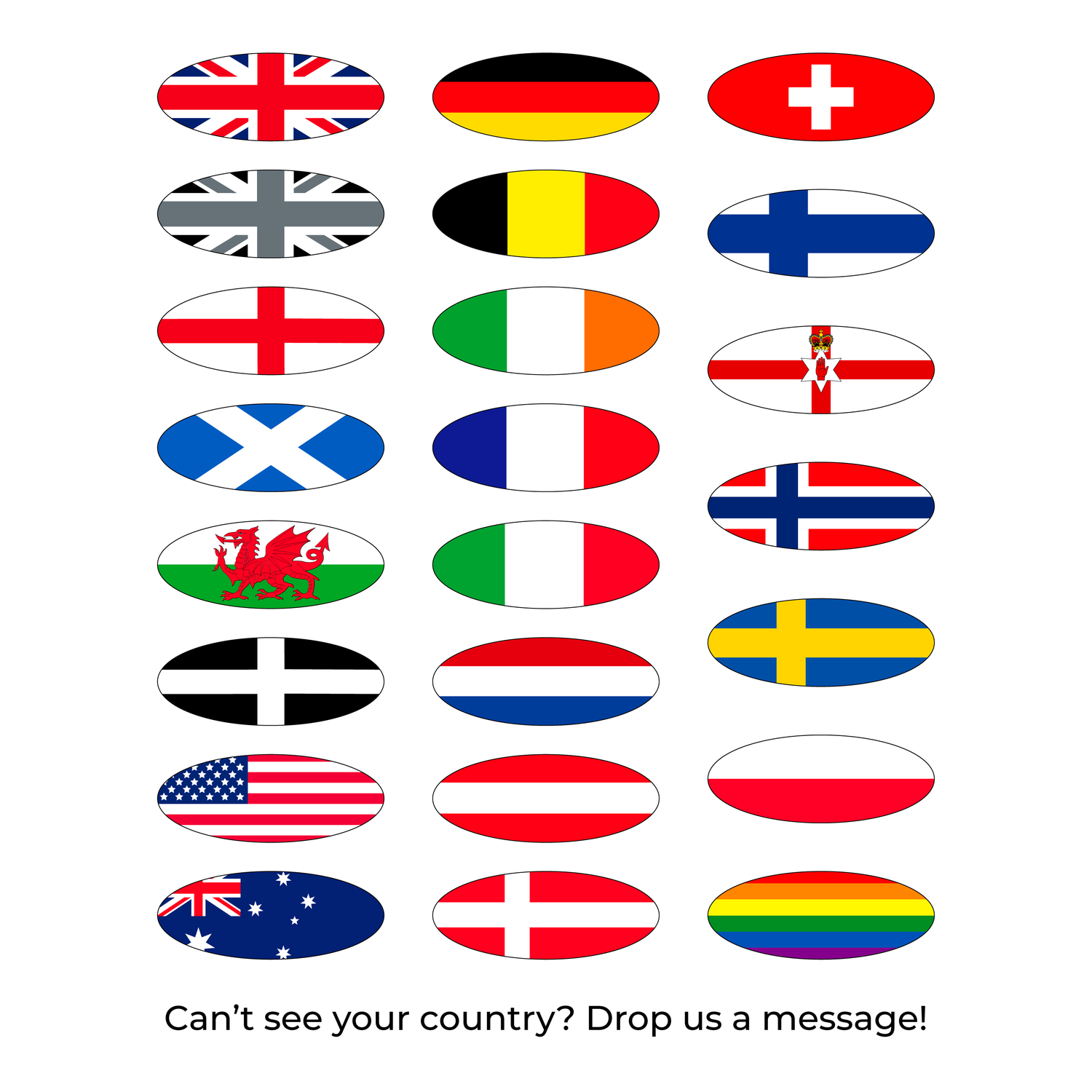 "Oval" Gel Badge Overlays - Mk1 Kuga