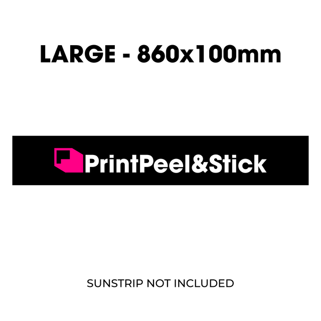 PrintPeel&Stick Sun Strip Text - PPS Merchandise