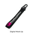 PrintPeel&Stick Key Clip - Black Clip with White Logo - PPS Merchandise