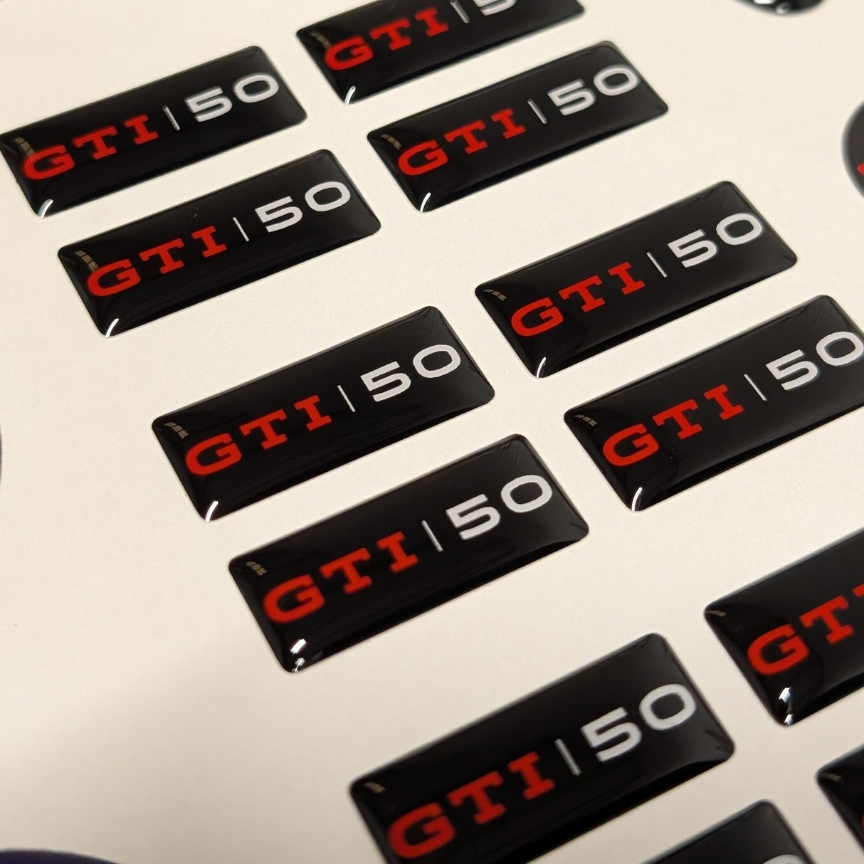 VW GTI 50 Edition Wheel Gel Set (rectangle)