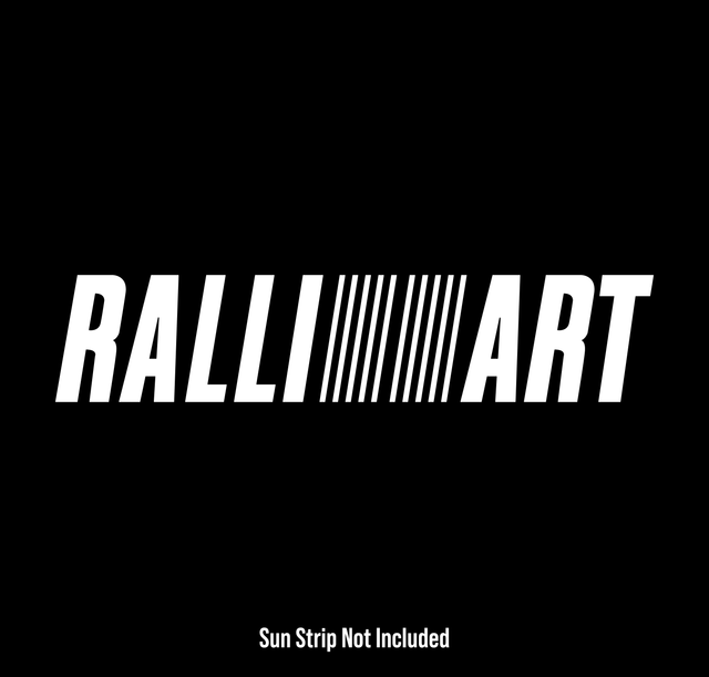 Ralliart Sunstrip Text - Sun Strip Text
