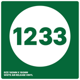 Round Bin Number Graphics