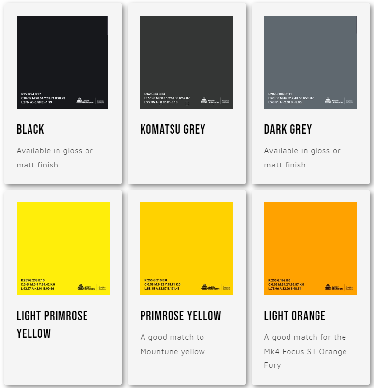 FREE VINYL COLOUR SAMPLES* – PrintPeel&Stick Ltd