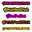 Printed TikTok Gel Sticker Decal - Social Media Gel Badges
