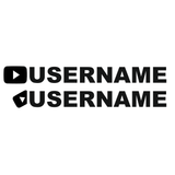 YouTube Decal Sticker (Singles)