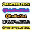 Printed Facebook Gel Sticker Decal - Social Media Gel Badges