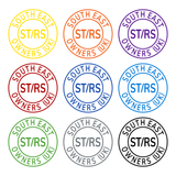 South East ST/RS Owners (UK) club decal Sticker - Round Style - Club Decals / Stickers