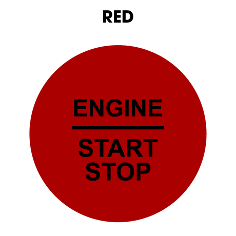28mm "Engine Start Stop" Button Gel Badge
