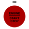 28mm "Engine Start Stop" Button Gel Badge