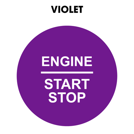 28mm "Engine Start Stop" Button Gel Badge