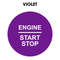 28mm "Engine Start Stop" Button Gel Badge