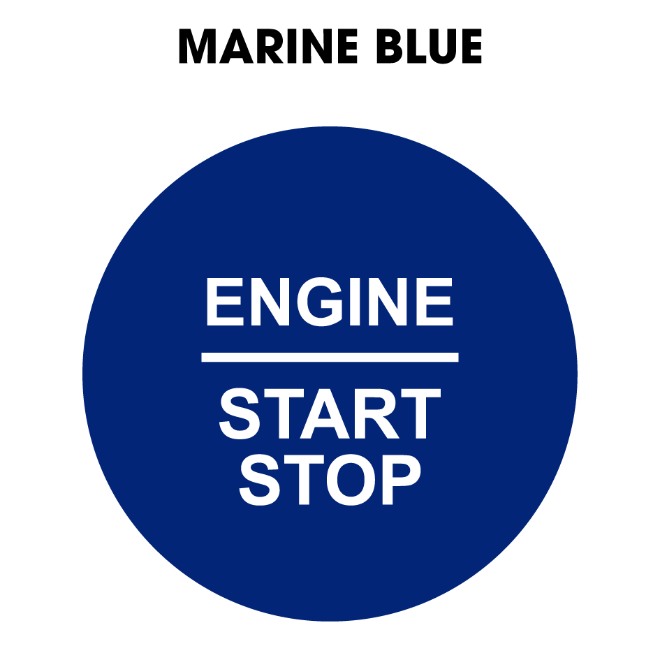 28mm "Engine Start Stop" Button Gel Badge
