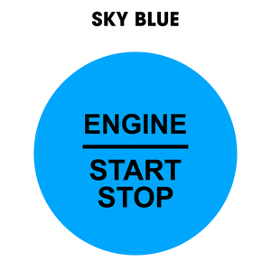 28mm "Engine Start Stop" Button Gel Badge