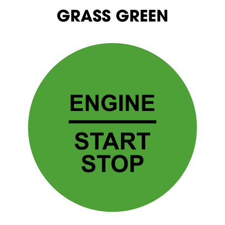 28mm "Engine Start Stop" Button Gel Badge