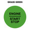 28mm "Engine Start Stop" Button Gel Badge