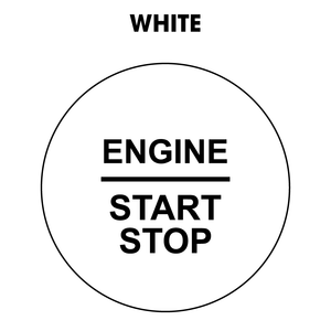 28mm "Engine Start Stop" Button Gel Badge