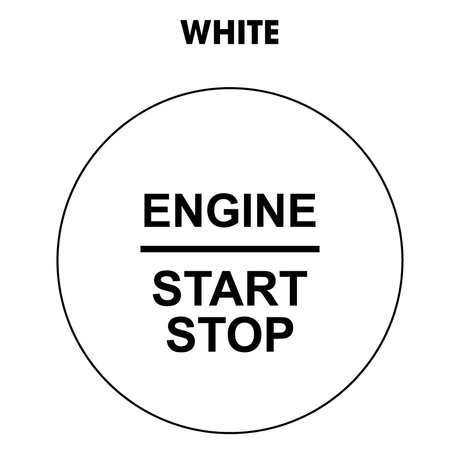28mm "Engine Start Stop" Button Gel Badge