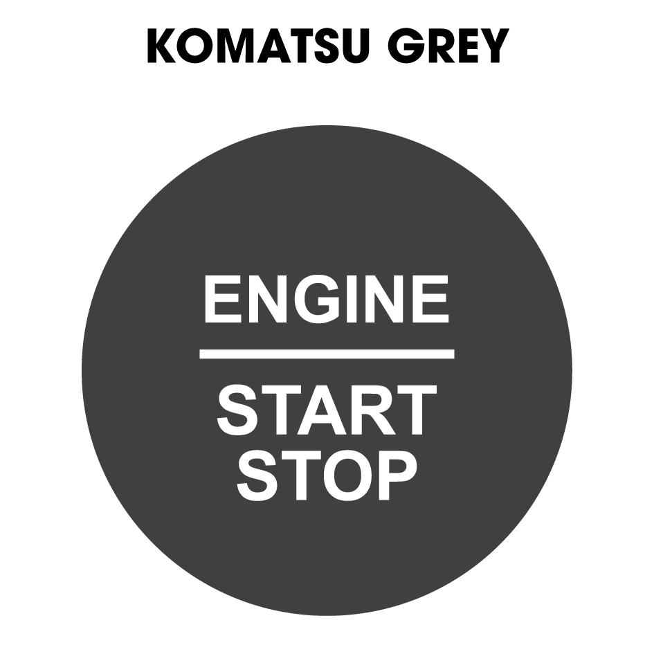 28mm "Engine Start Stop" Button Gel Badge