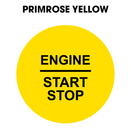 28mm "Engine Start Stop" Button Gel Badge