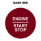 28mm "Engine Start Stop" Button Gel Badge