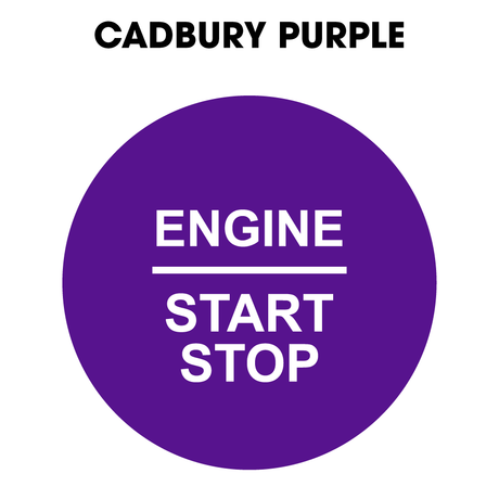 28mm "Engine Start Stop" Button Gel Badge