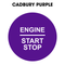 28mm "Engine Start Stop" Button Gel Badge