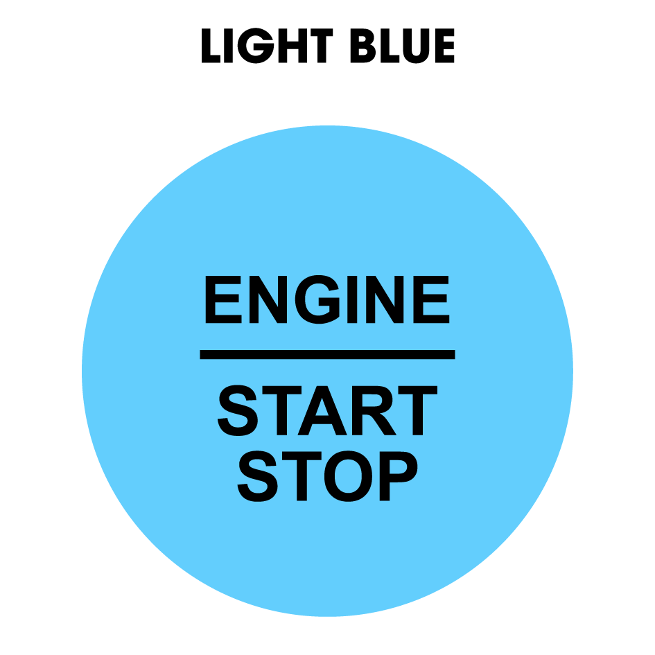 28mm "Engine Start Stop" Button Gel Badge