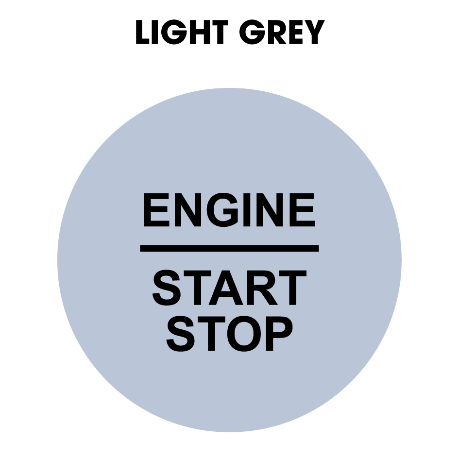 28mm "Engine Start Stop" Button Gel Badge