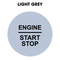 28mm "Engine Start Stop" Button Gel Badge