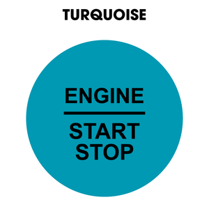 28mm "Engine Start Stop" Button Gel Badge