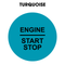28mm "Engine Start Stop" Button Gel Badge