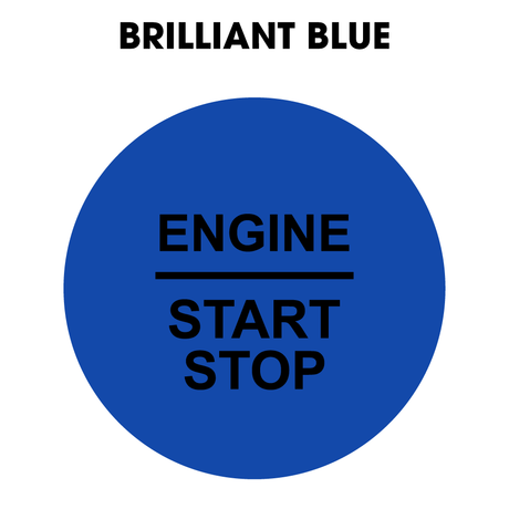 28mm "Engine Start Stop" Button Gel Badge