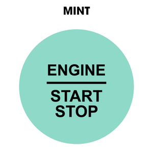 28mm "Engine Start Stop" Button Gel Badge