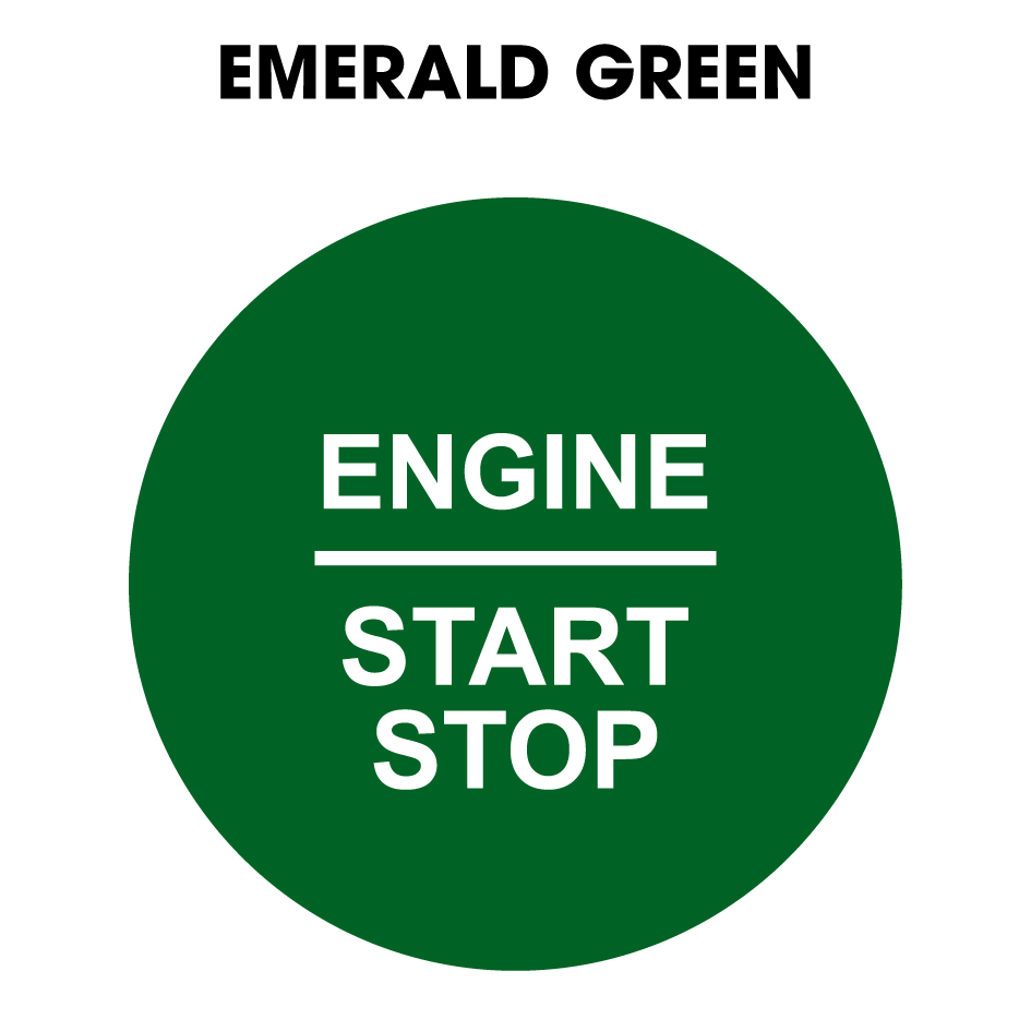 28mm "Engine Start Stop" Button Gel Badge