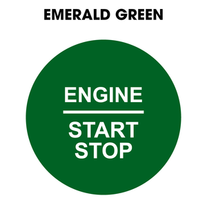 28mm "Engine Start Stop" Button Gel Badge
