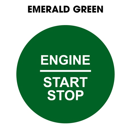 28mm "Engine Start Stop" Button Gel Badge