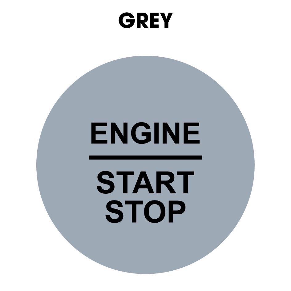 28mm "Engine Start Stop" Button Gel Badge